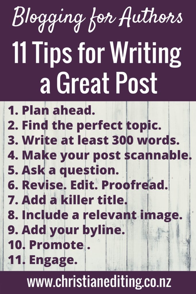 11 Tips for Writing a Great Blog Post