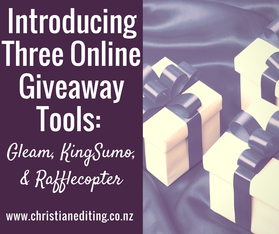 Introducing Three Online Giveaway Tools: Gleam, KingSumo, and Rafflecopter