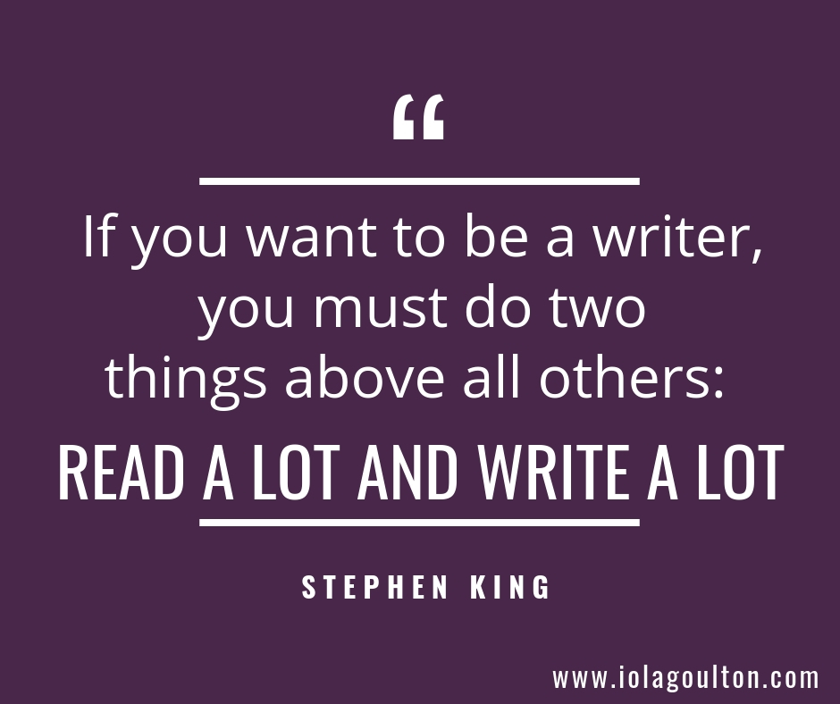 If you want to be a writer, you must do two things above all others: read a lot and write a lot - Stephen King