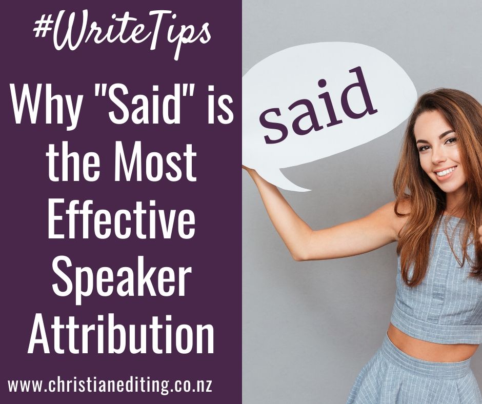 Why "Said" is the most effective speaker attribution